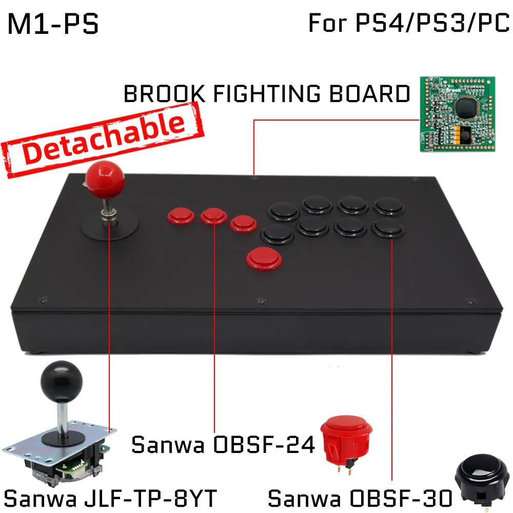 FightBox M1 All Button Leverless Arcade Game Controller for PC/PS/XBOX/SWITCH