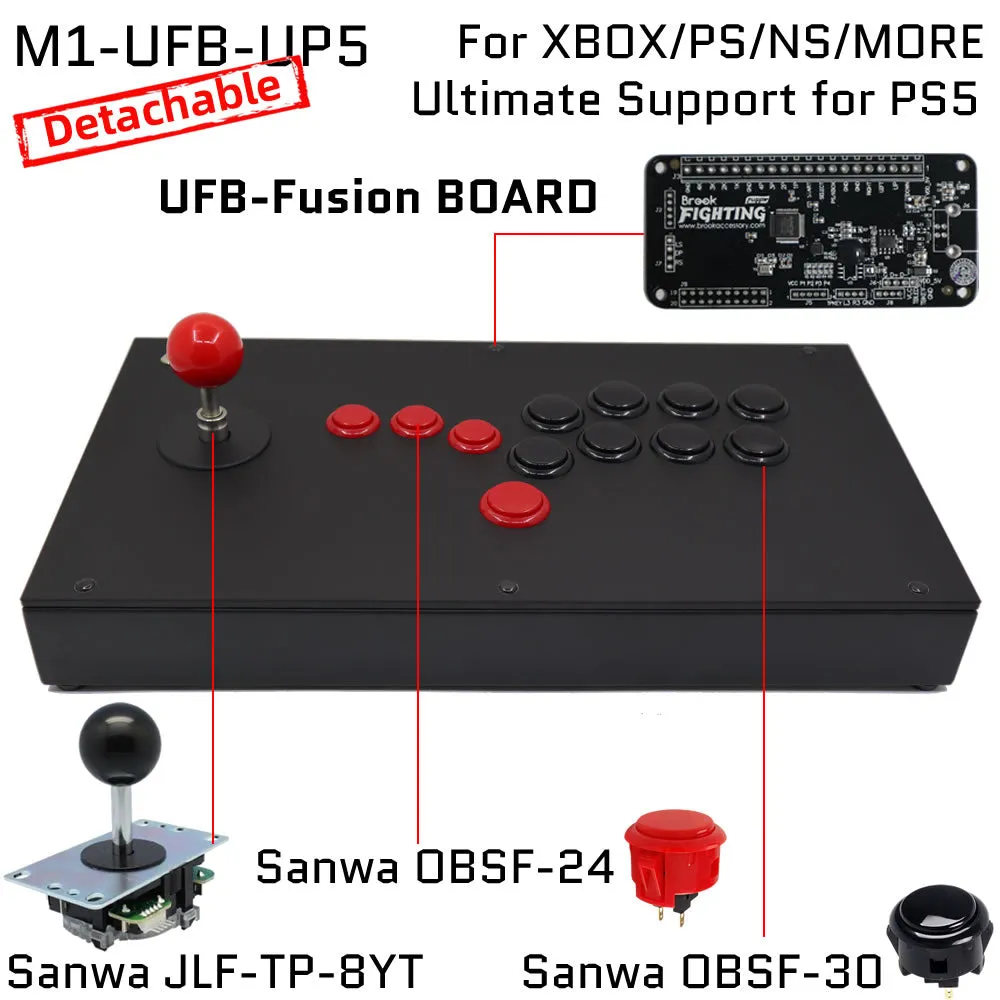 FightBox M1 All Button Leverless Arcade Game Controller for PC/PS/XBOX/SWITCH