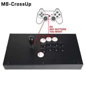 FightBox M8-CrossUP Arcade Joystick – Sanwa/Crown for PC, PS4, Switch