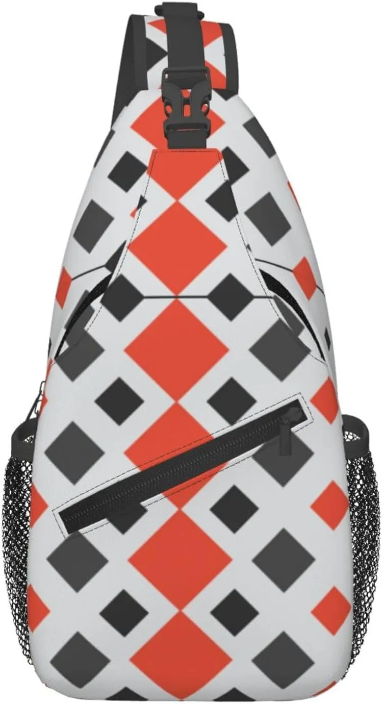 Flag Of Central Business District, Denver Crossbody Bags For Women Men Chest Backpack Gym Shoulder Bag Travel Outdoor Sports Casual Crossbody Bags