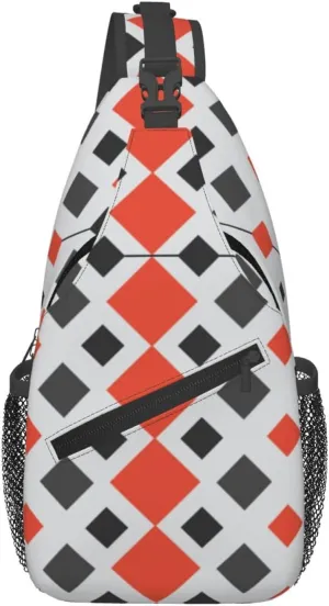 Flag Of Central Business District, Denver Crossbody Bags For Women Men Chest Backpack Gym Shoulder Bag Travel Outdoor Sports Casual Crossbody Bags