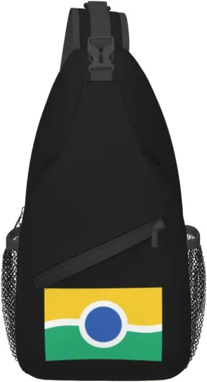 Flag Of North Avondale, Cincinnati, Ohio Crossbody Bags For Women Men Chest Backpack Gym Shoulder Bag Travel Outdoor Sports Casual Crossbody Bags