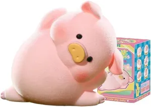 Flocking Cute Piggy Daily Life 6PCs Pig Figurine Blind Box Bags Figures Collectible Toys Birthday Gifts