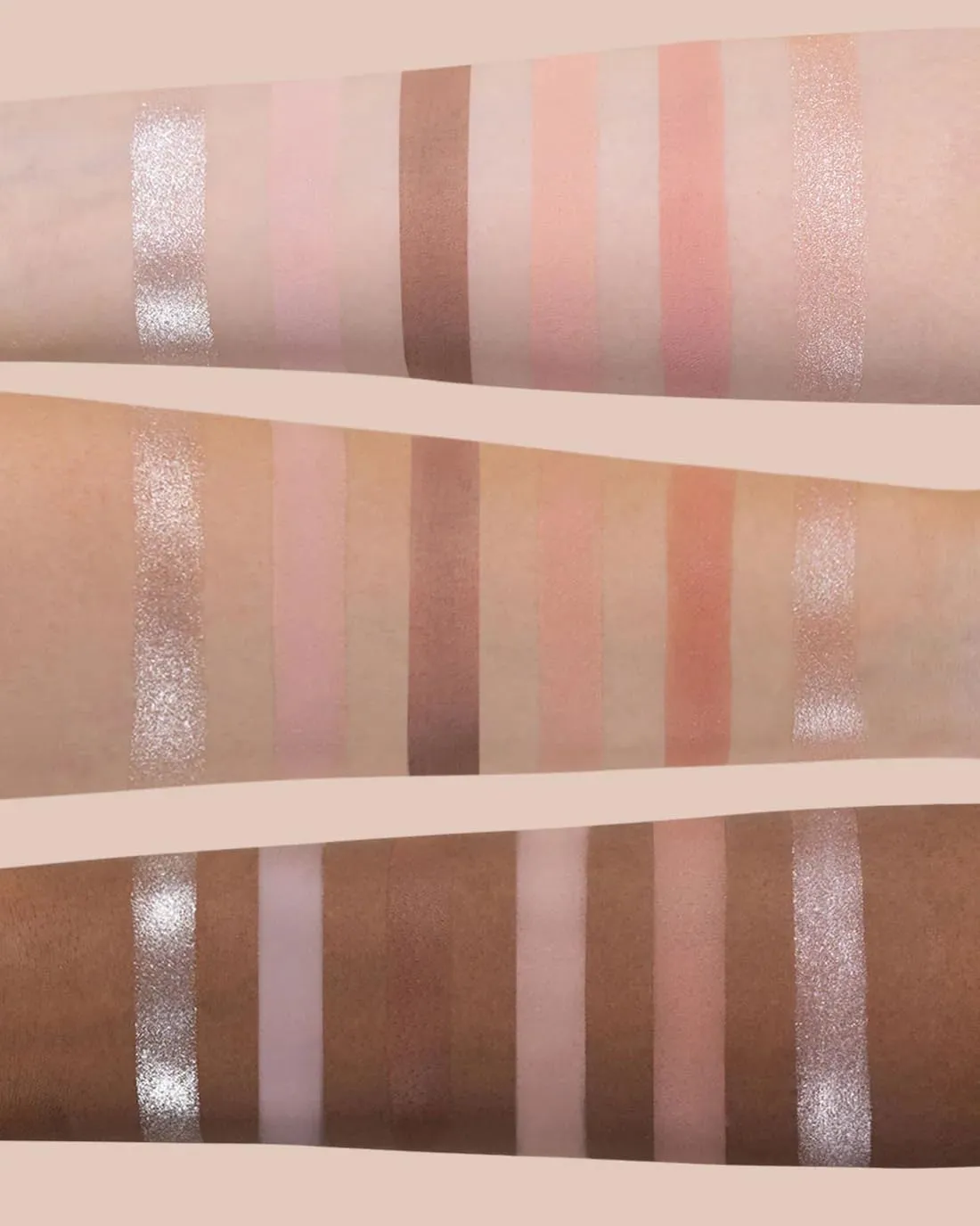 Flower Knows Swan Ballet Six-Color Makeup Palette,Eyeshadow,Blush,Highlighting & Contour All-in-One Face Makeup Palette with 4 Matte 2 Shimmer Neutral Shades(01 White Swan,0.23 Oz)