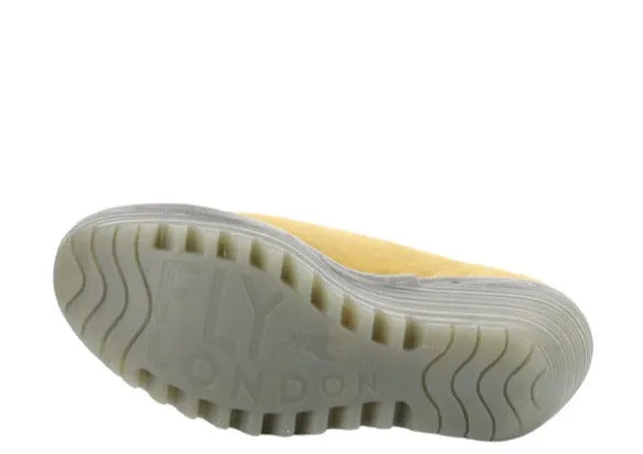 FLY LONDON YOZA BUMBLEBEE YELLOW WEDGE SHOE