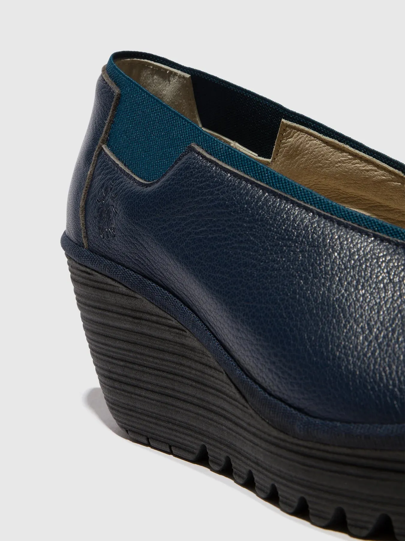 FLY LONDON YOZA OCEAN BLUE WEDGE SHOE