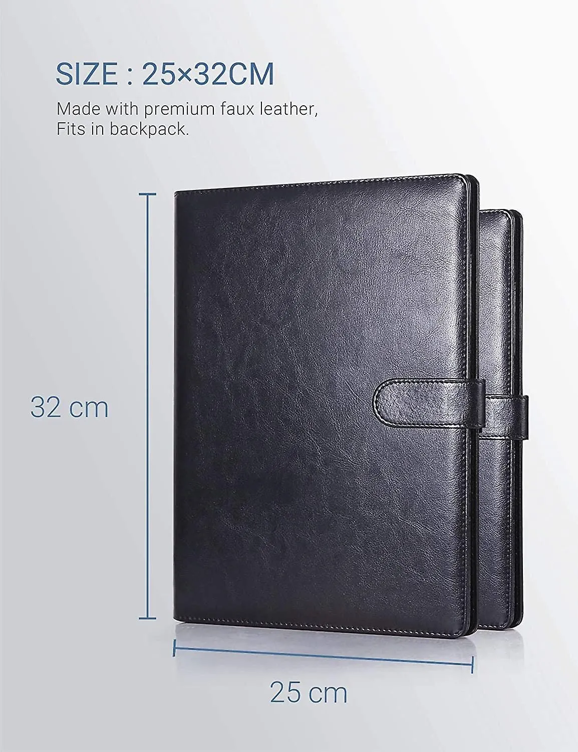 Folder A4 Clipboard Folder Conference Folder For Legal Pad, Faux Leather Fold