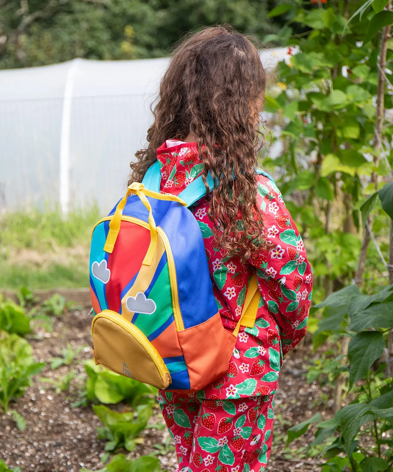 Frugi Ramble Rainbow Backpack - Sun
