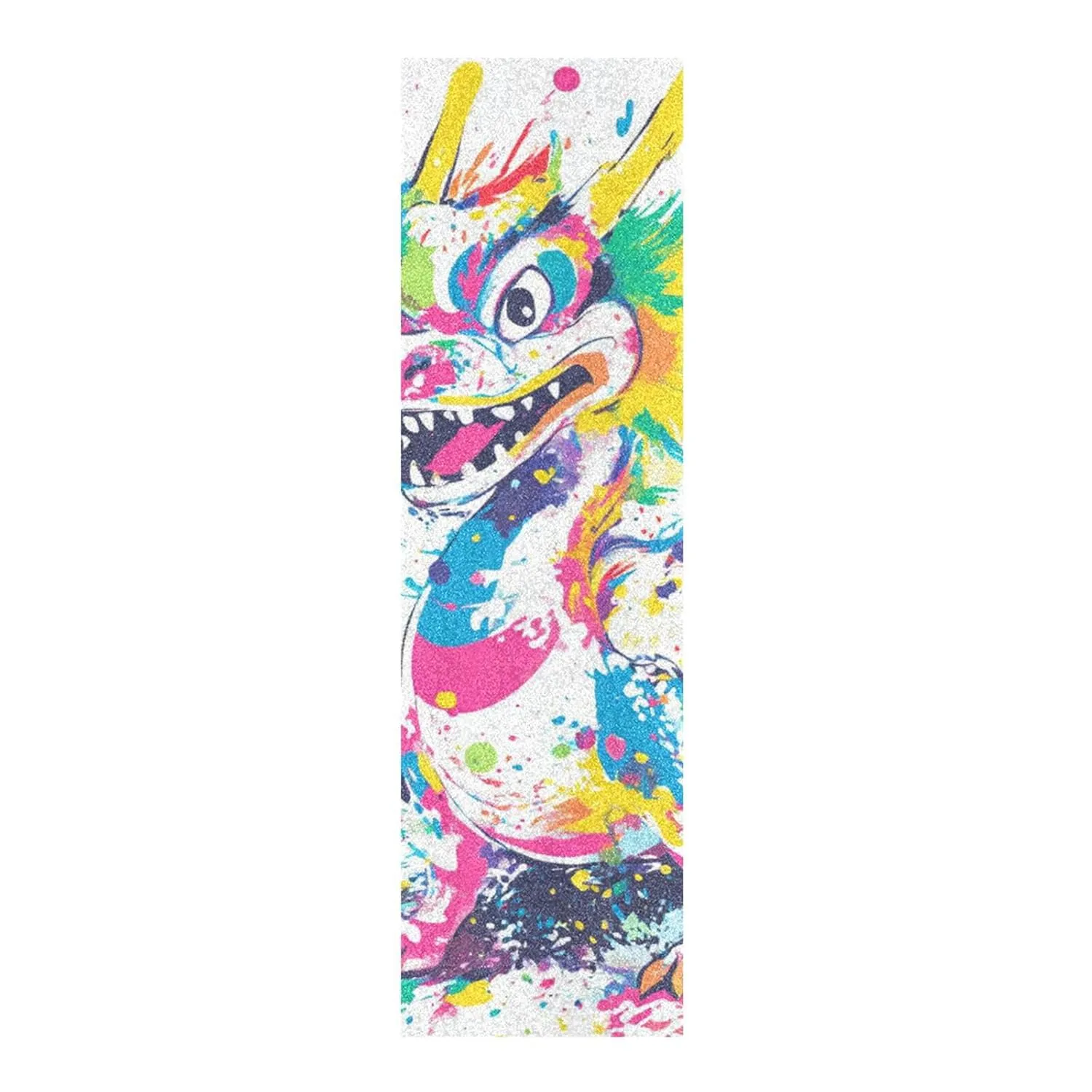 Funny Dragon Art Painting Skateboard Grip Tape Waterproof Grip Tape for pro Scooters 33×9 Inch Papel de lija para patinetas