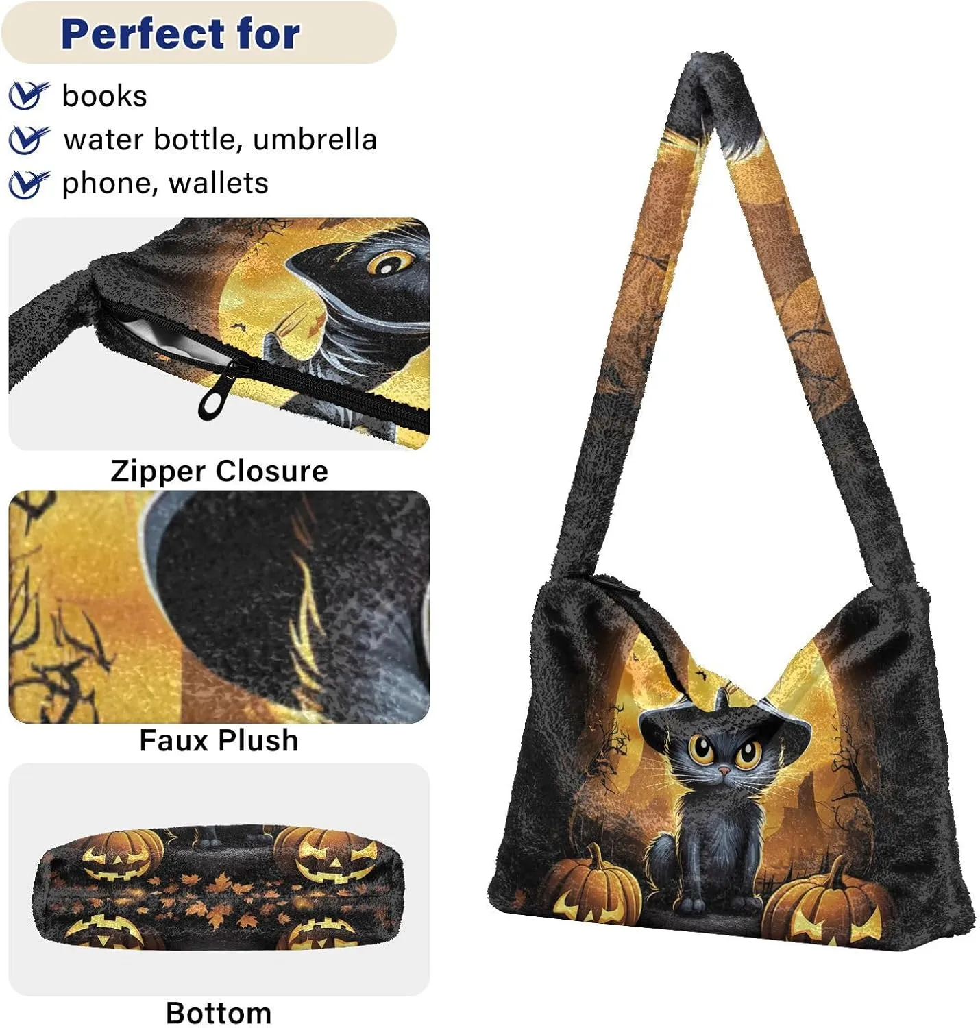 GAIGEO Halloween in the Style of Whimsical Women's Shoulder Bag, Shoulder Bags for Women, Womens Outdoor Bag