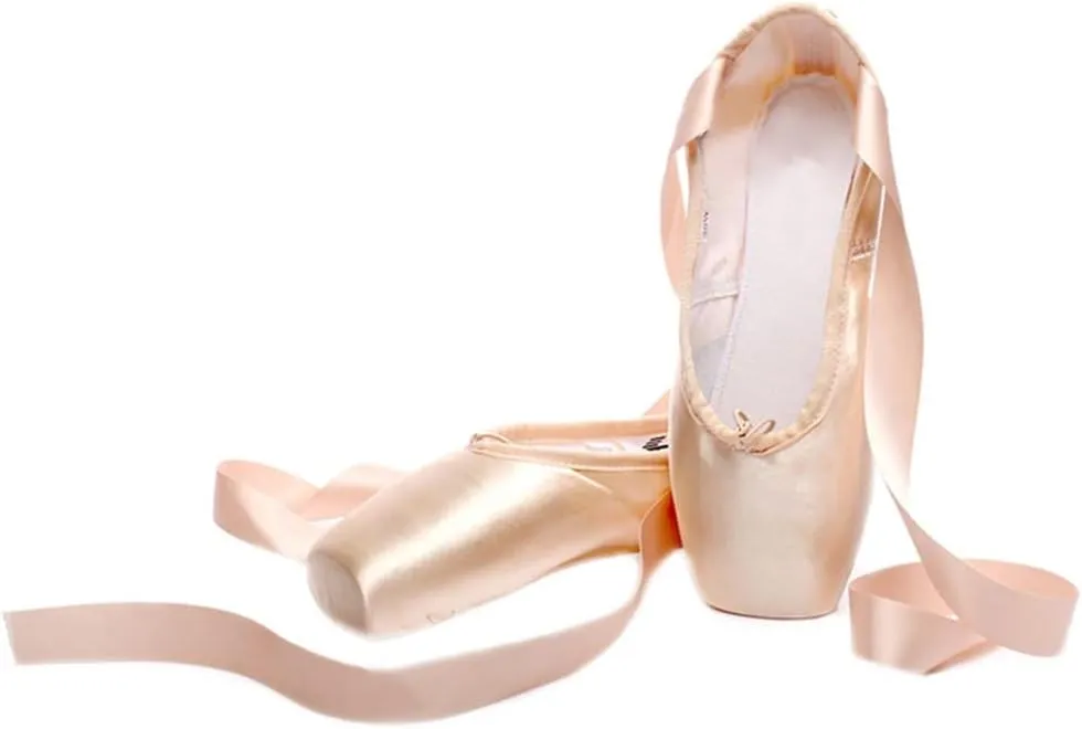 Girl's Canvas Ballet Dance Toe Shoes Professional Satin Pointe Shoes