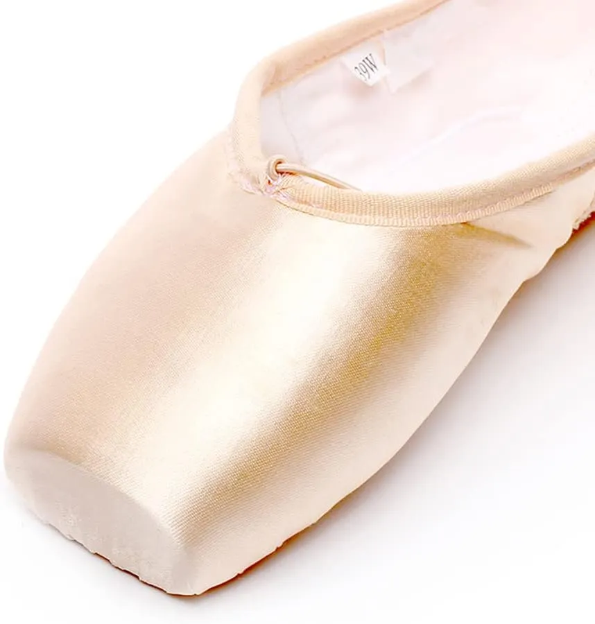 Girl's Canvas Ballet Dance Toe Shoes Professional Satin Pointe Shoes