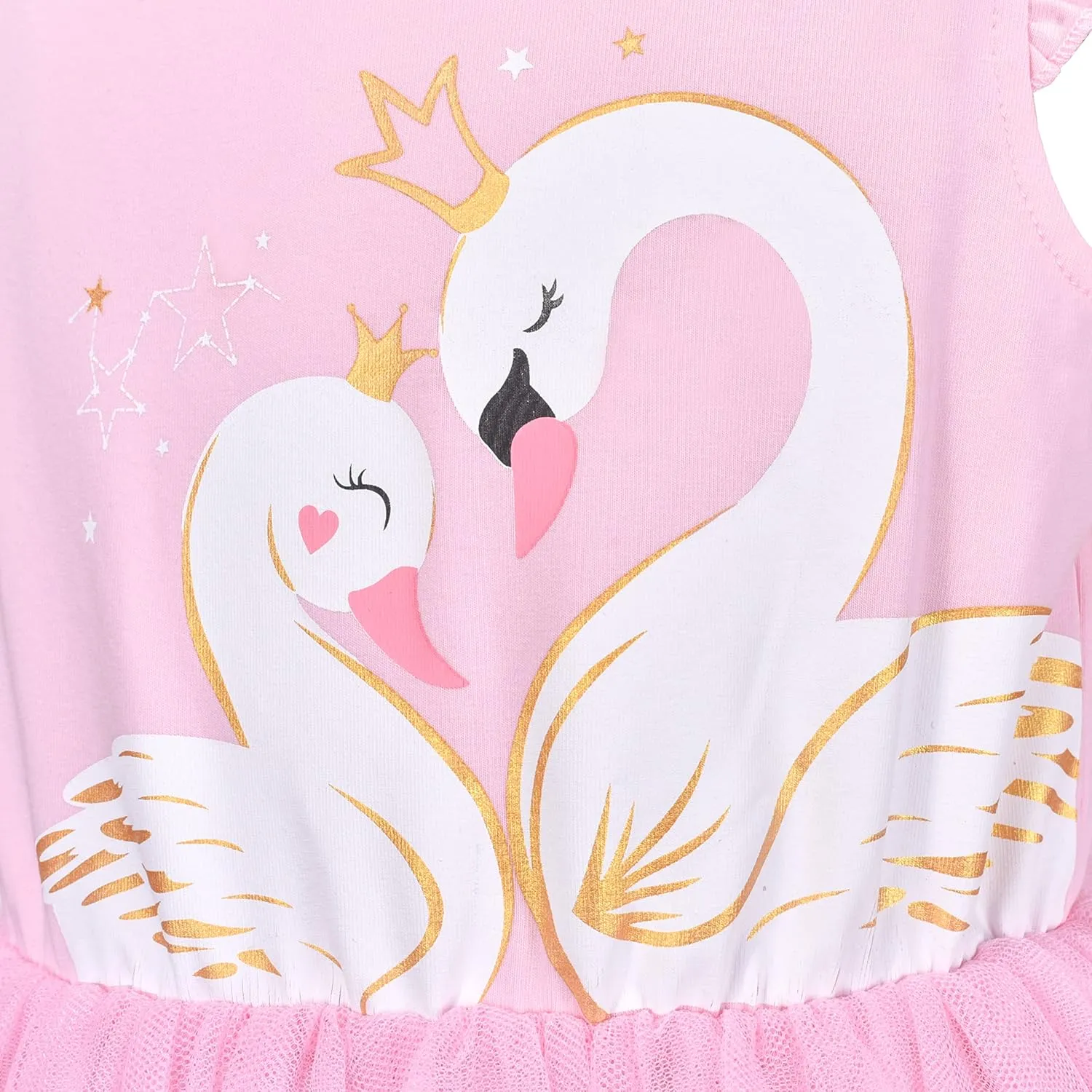Girls Dress Pink Tutu Unicorn Dancing Tiered Skirt Ballet Birthday Party 3-7
