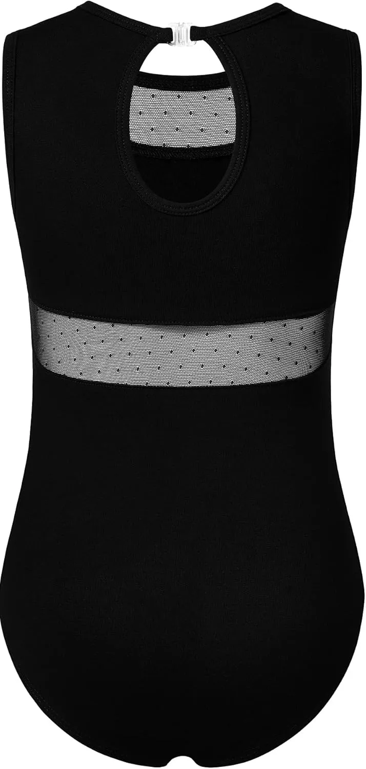 Girls Lace Cap Sleeve Dance Leotard for Ballet, Toddler Big Little Girls Gymnastics Dancewear