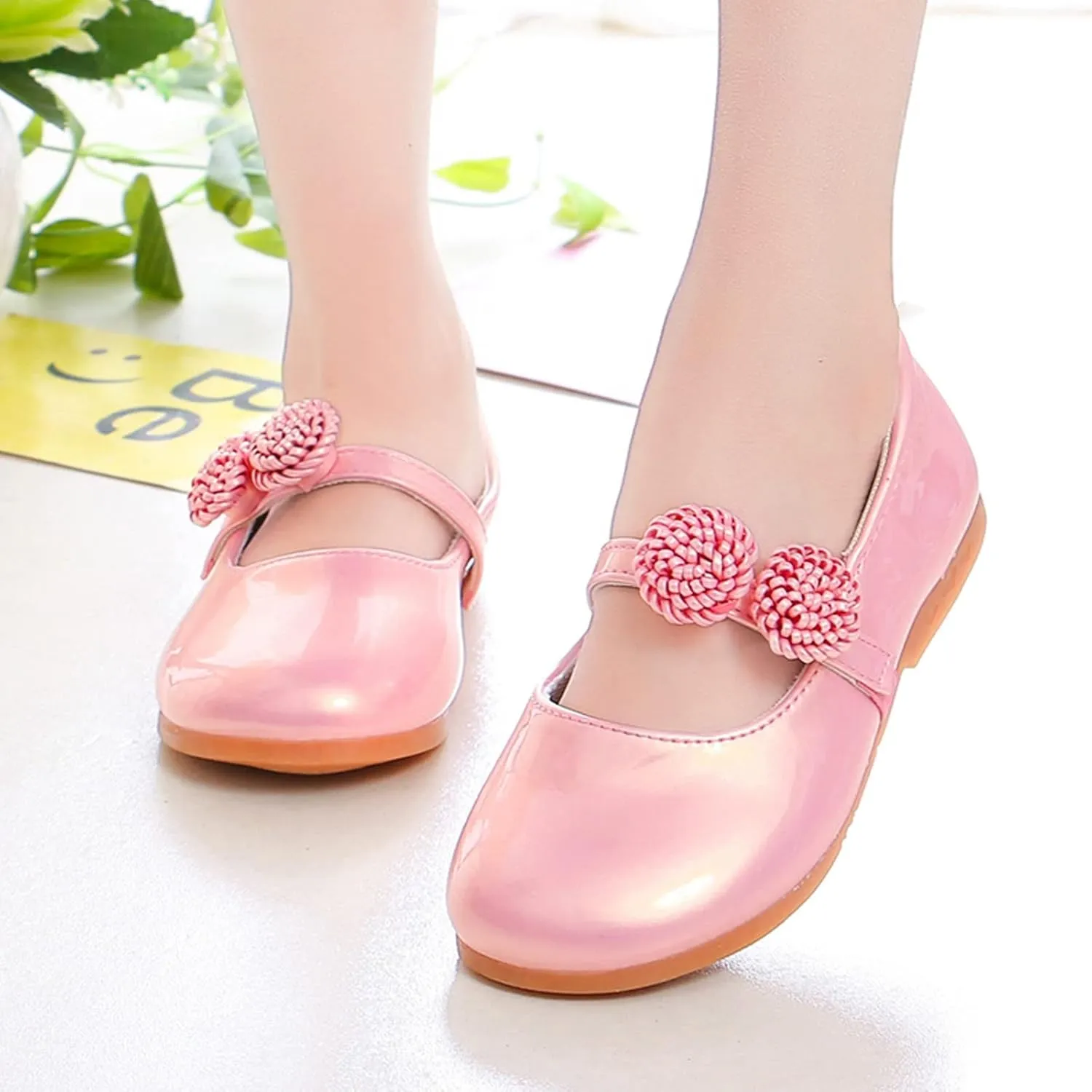 Girl's Mary Jane School 𝗨niform Shoes Toddler Little Kid Dress Shoes Girl Ballet Flat𝘀 Flower Girl Toddler Slip Boots