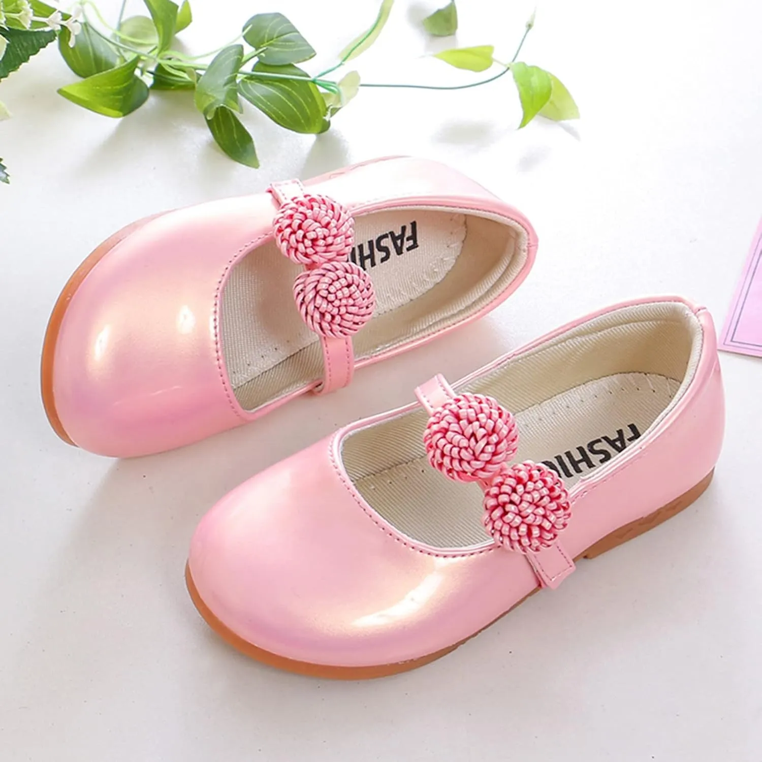 Girl's Mary Jane School 𝗨niform Shoes Toddler Little Kid Dress Shoes Girl Ballet Flat𝘀 Flower Girl Toddler Slip Boots