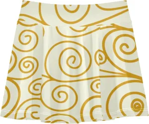 Girls Skorts Active Athletic Skirts with Inner Built-in Shorts for Golf Tennis 3-12T Cherry Blossom Floral Pink