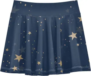 Girls Skorts Active Athletic Skirts with Inner Built-in Shorts for Golf Tennis 3-12T Polka Dot Pink