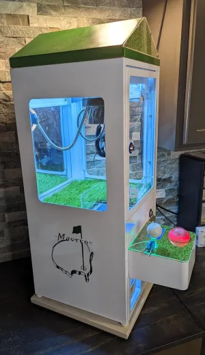 Golf Themed Mini Crane Claw Arcade Machine Bar Table Top 110v (1-4 Week Processing time)