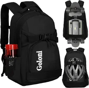 Goloni Gifts for Men,Skateboard Backpack,Skateboard Bag Sports Backpack for Men and Women,Waterproof Fabric, Laptop Backpack