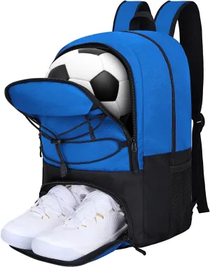 Goloni Soccer Backpack,Soccer Bag with Ball Holder & Shoe Compartment,Large Sports Bag for Basketball, Volleyball,Football