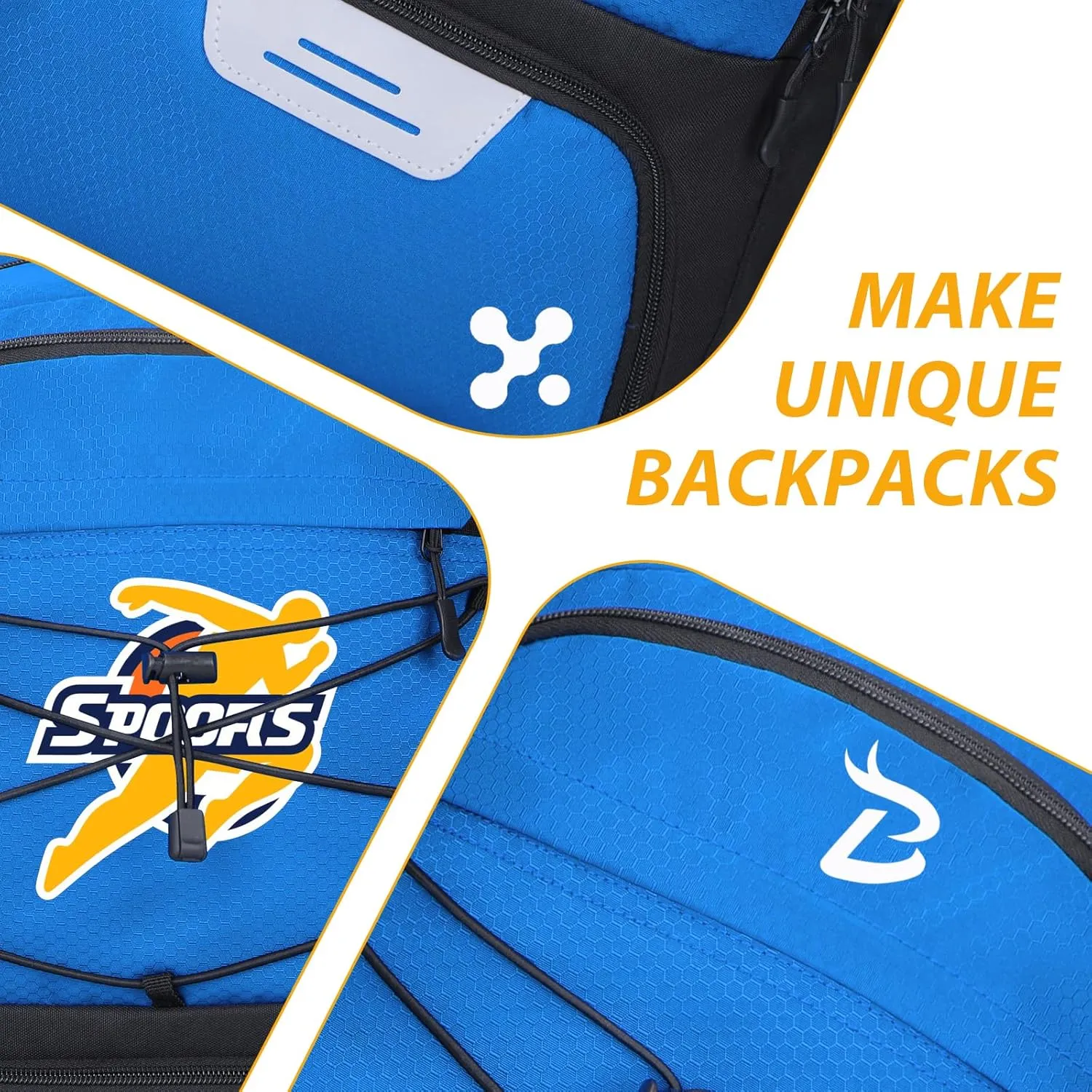 Goloni Soccer Backpack,Soccer Bag with Ball Holder & Shoe Compartment,Large Sports Bag for Basketball, Volleyball,Football
