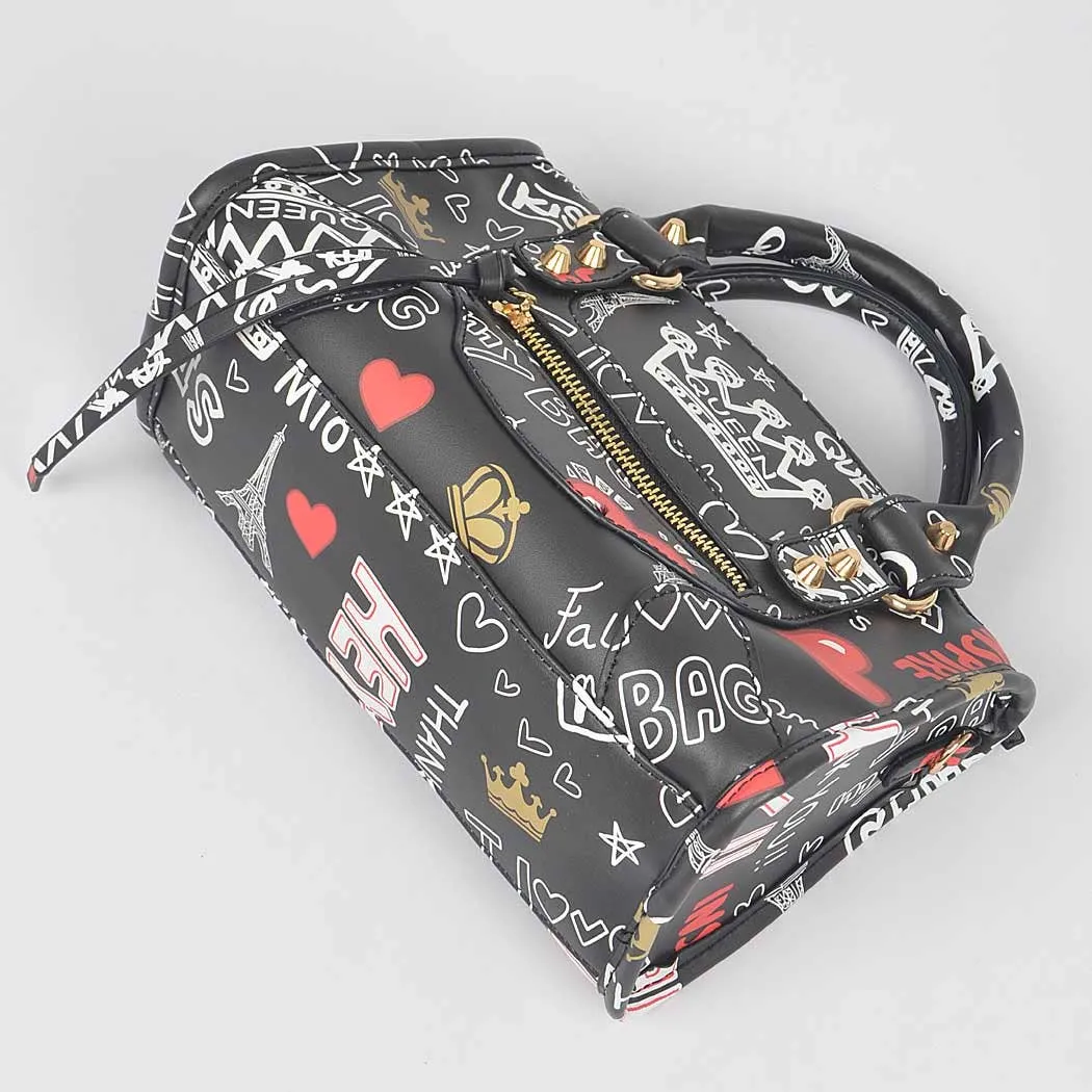 Graffiti Handle Bag