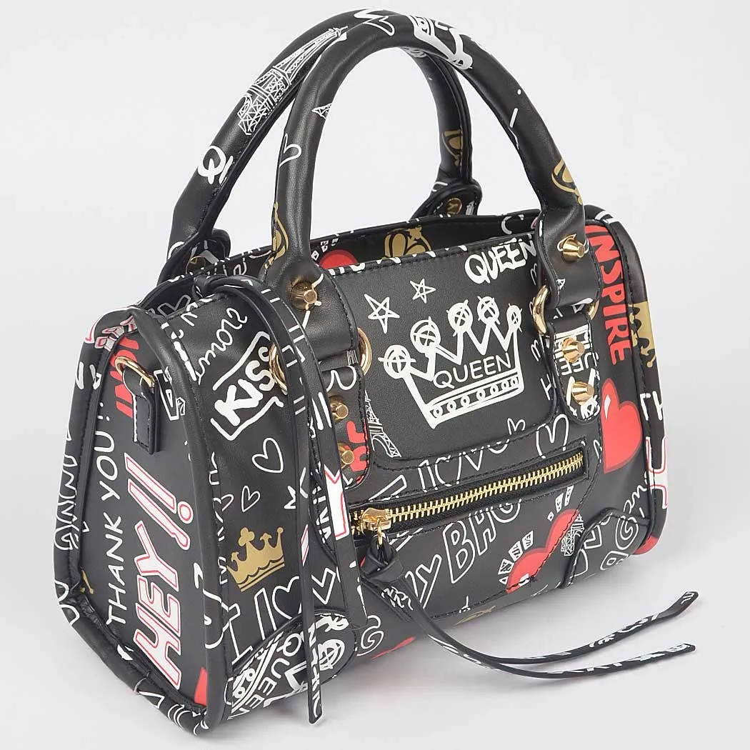 Graffiti Handle Bag