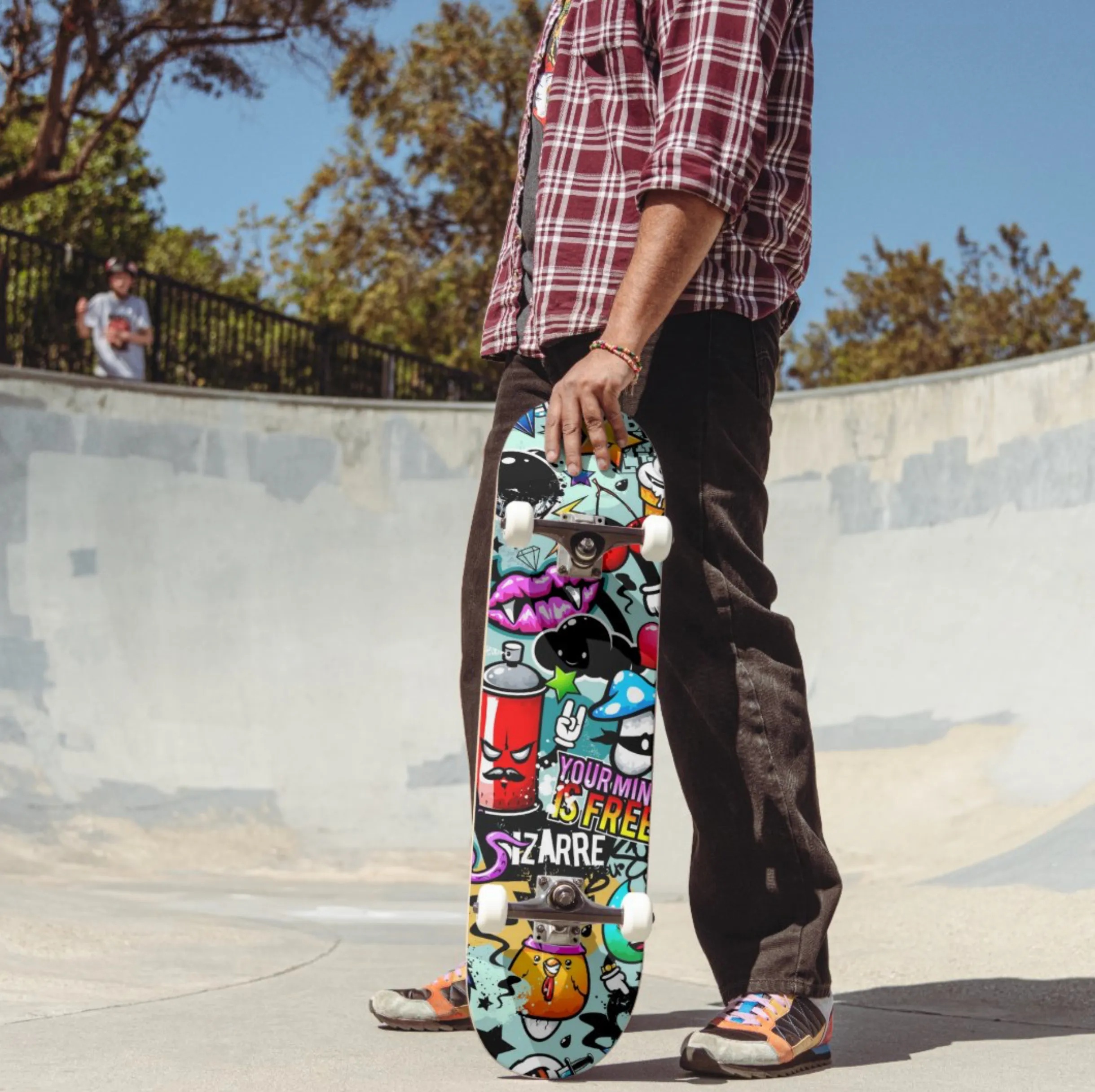 Graffiti Spray-Paint Art Skateboard