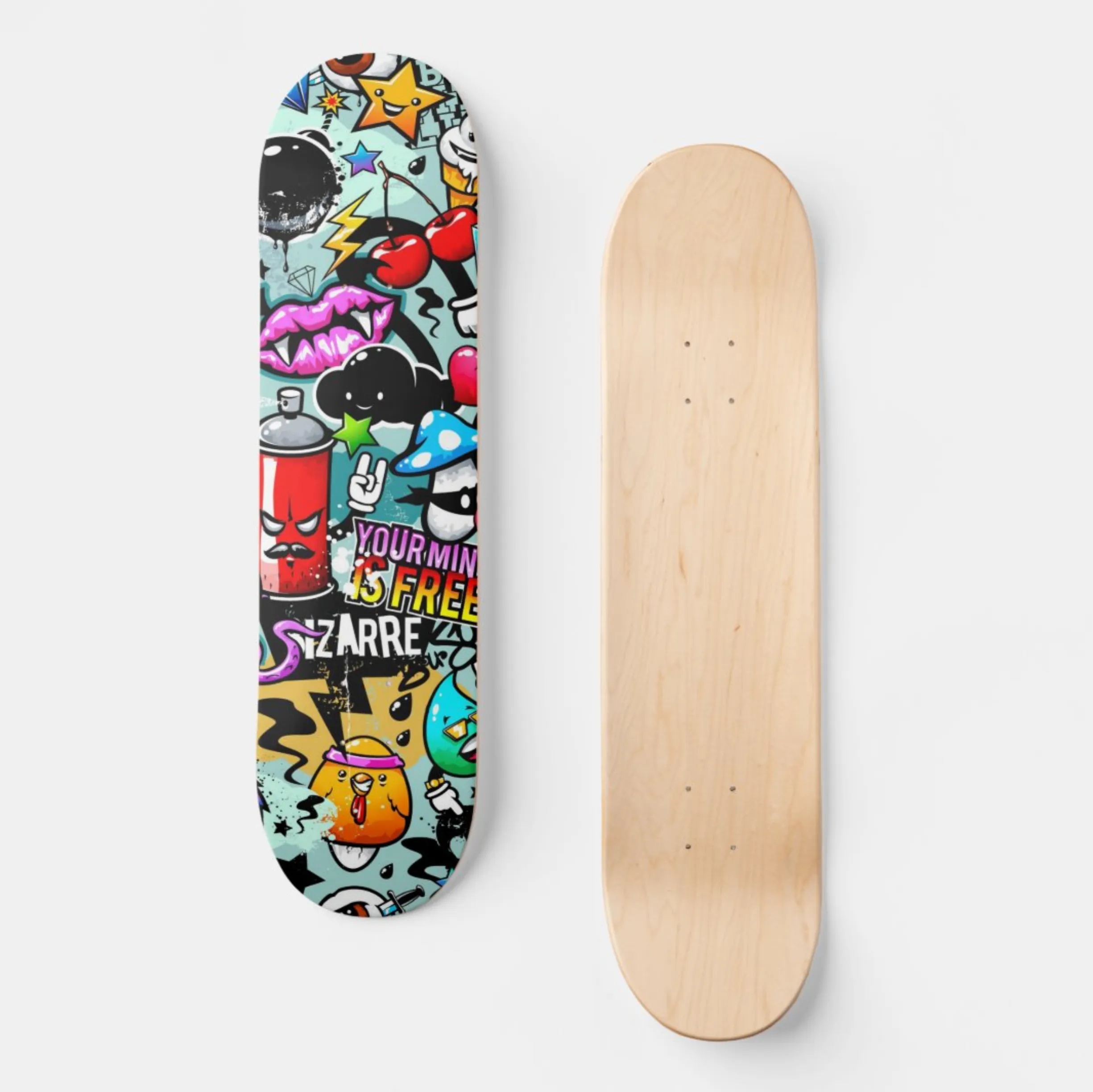 Graffiti Spray-Paint Art Skateboard