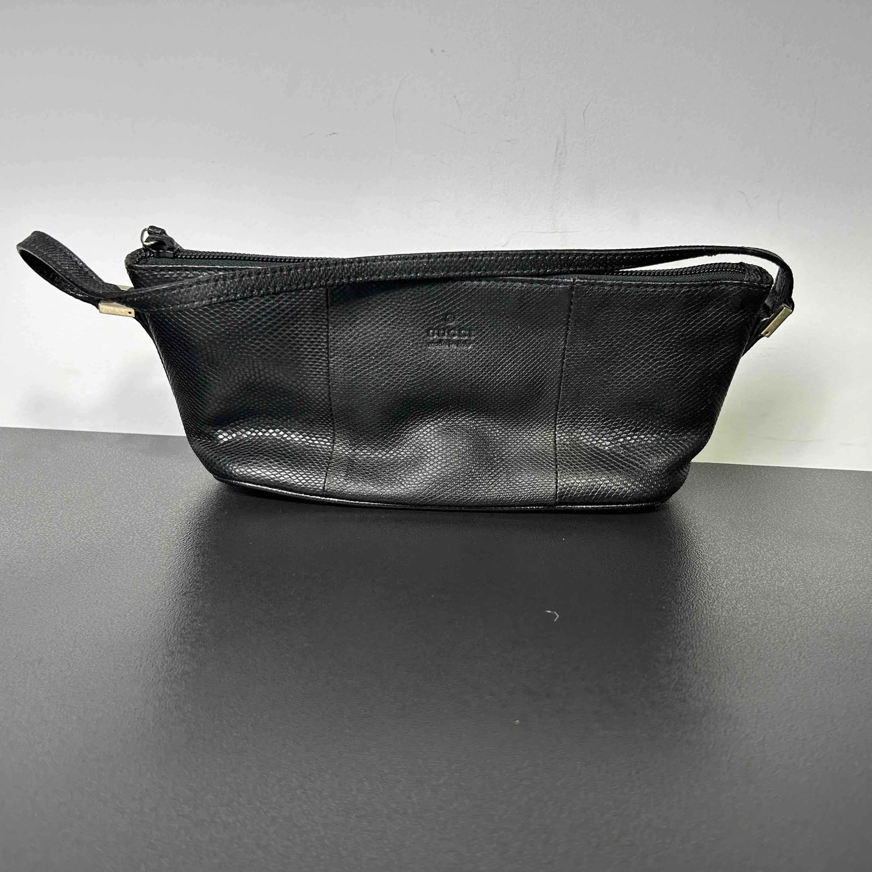 Gucci Black Leather Clutch Bag