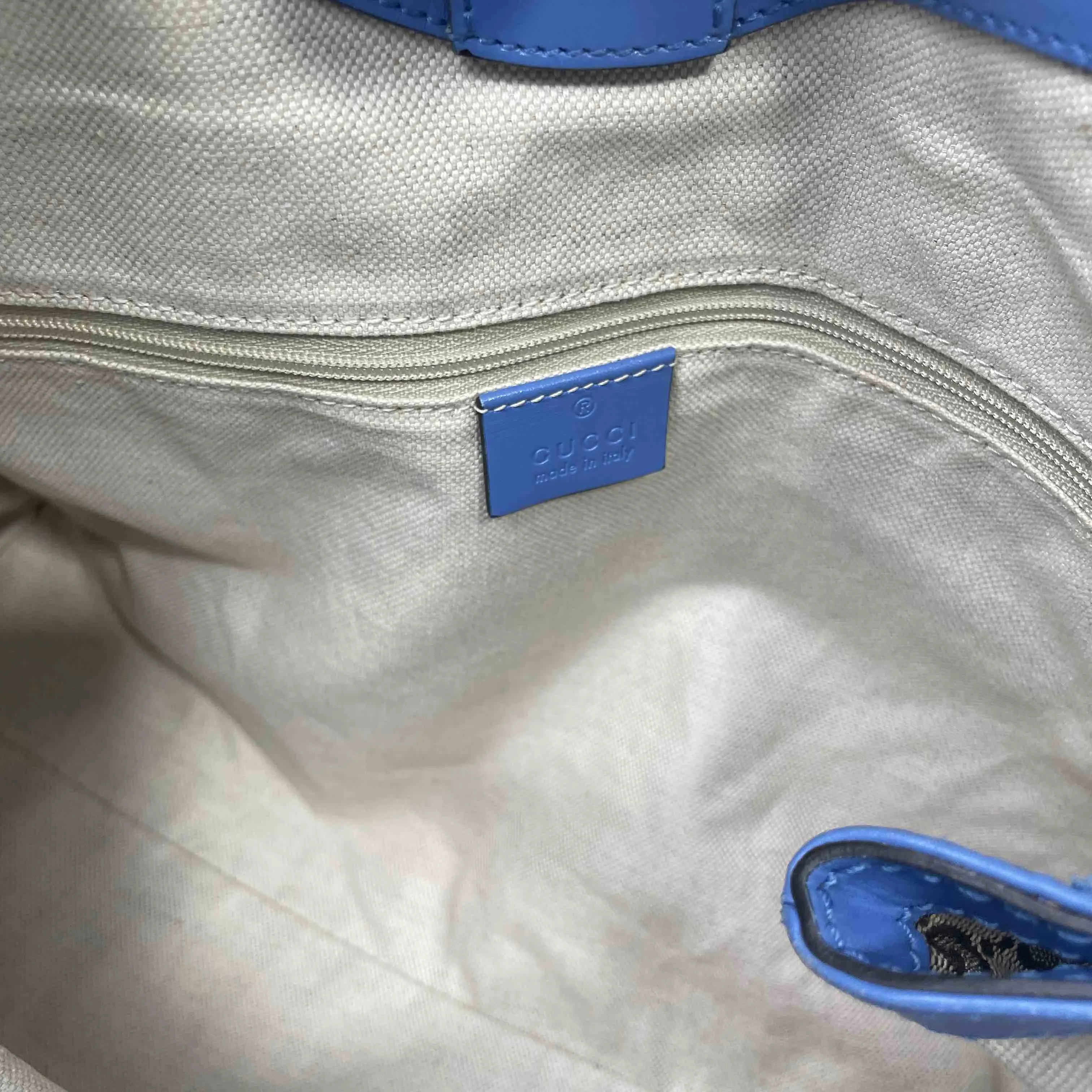 Gucci Joy Boston Bag Beige Blue