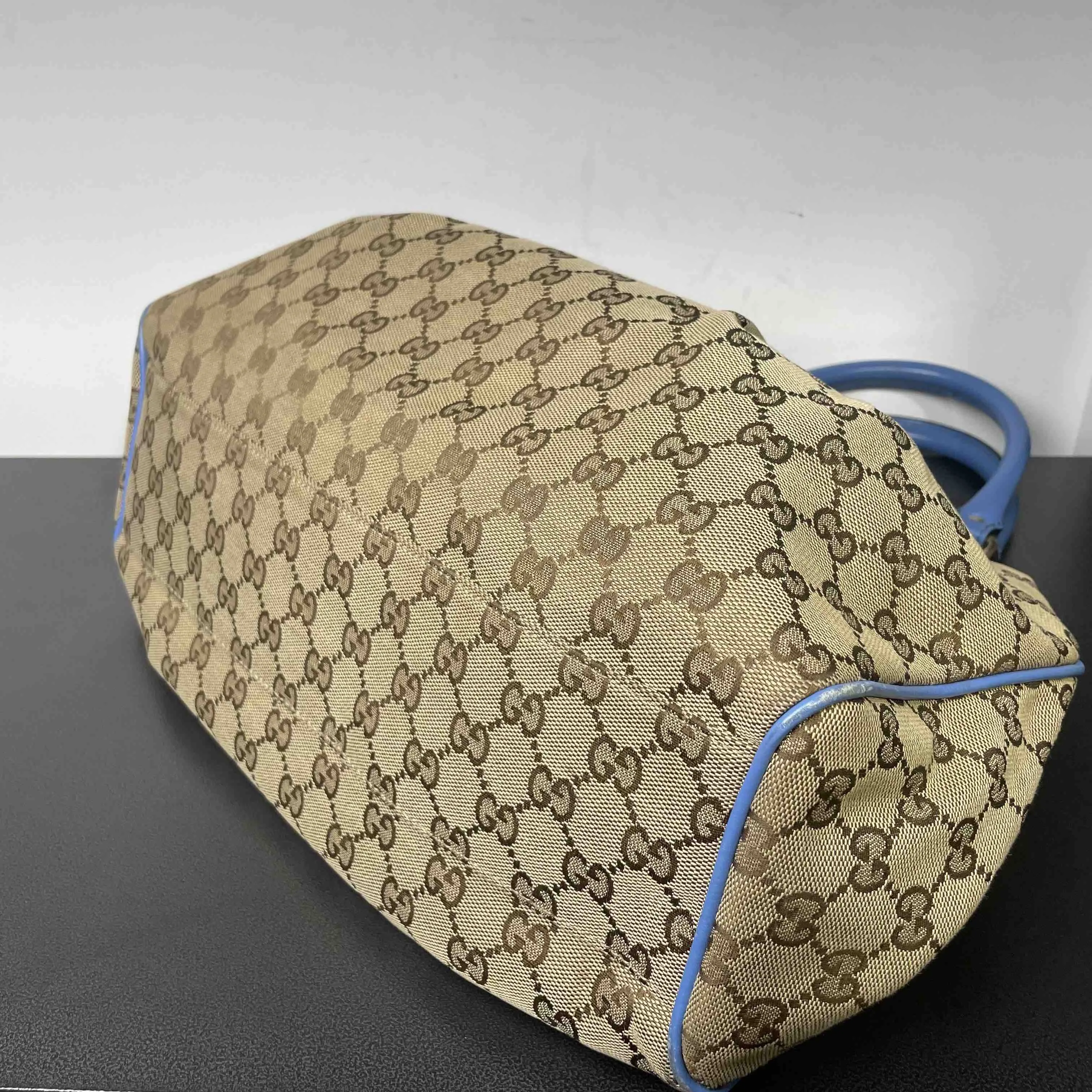 Gucci Joy Boston Bag Beige Blue