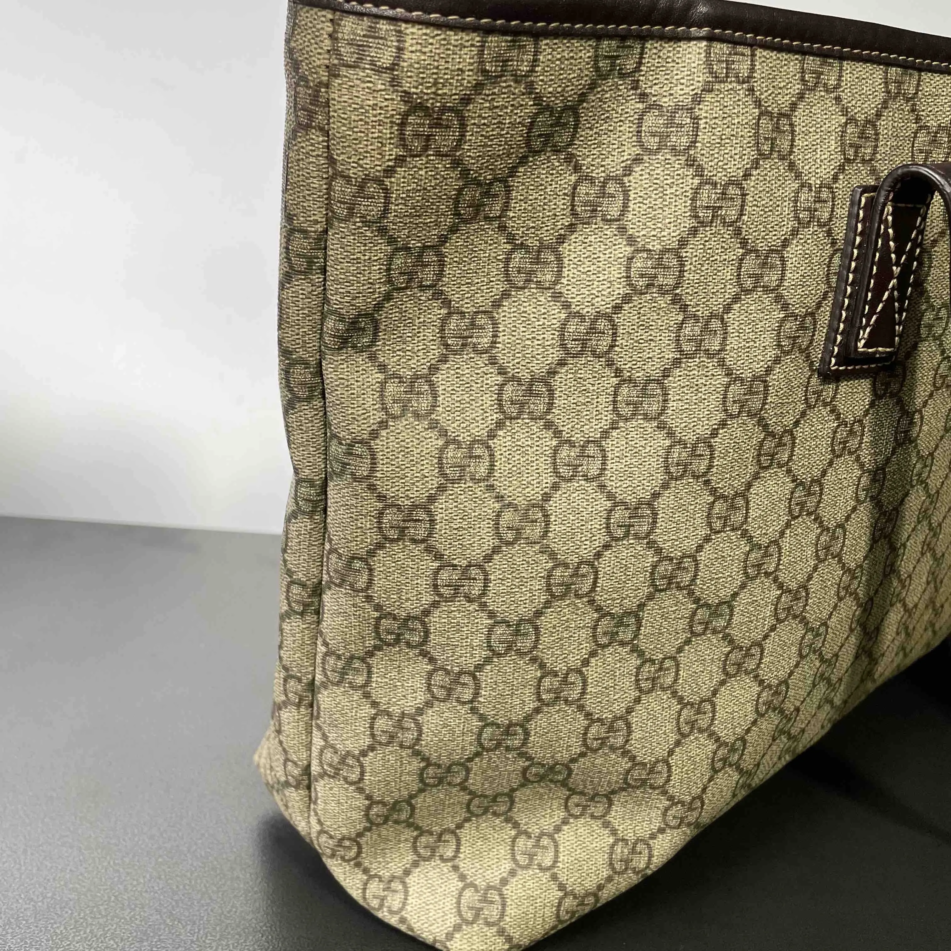 Gucci Monogram Beige Tote Bag