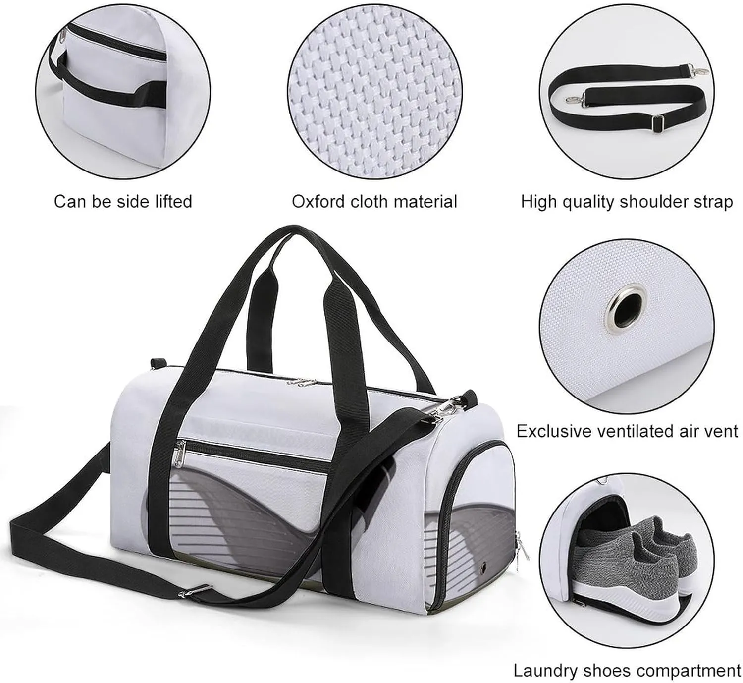 Gym Bag Golf Club Duffel Bag for Men Women Travel Overnight Bag with Shoe Compartment Workout Bags