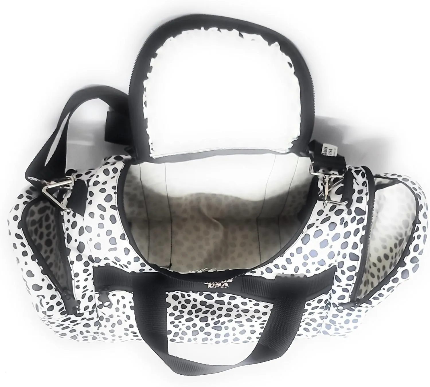 Gym Or Travel Bag Holds Personal Items,Towel, Change Of Clothes, Front Pocket For Cellphone, Keys Id And Wallet Made In USA.