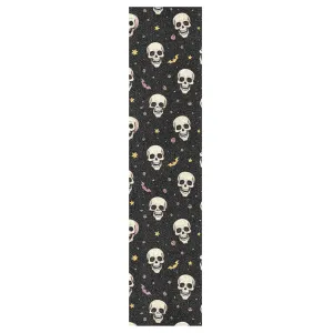 Halloween White Skulls Yellow Stars Grip Tape roll Skateboard Waterproof pro Scooters Grip Tape Grip Tape for Longboard Non Slip Grip Tape Cruiser, 44×10 Inch