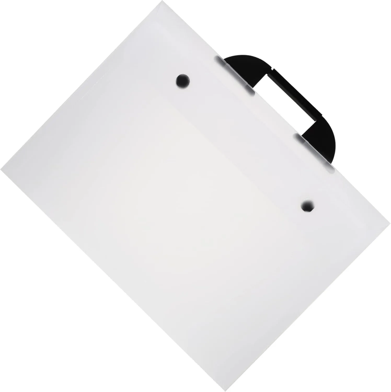 Handheld Plastic Art Portfolio Bag - Durable Artwork Storage Folder with Handle for Drawings and