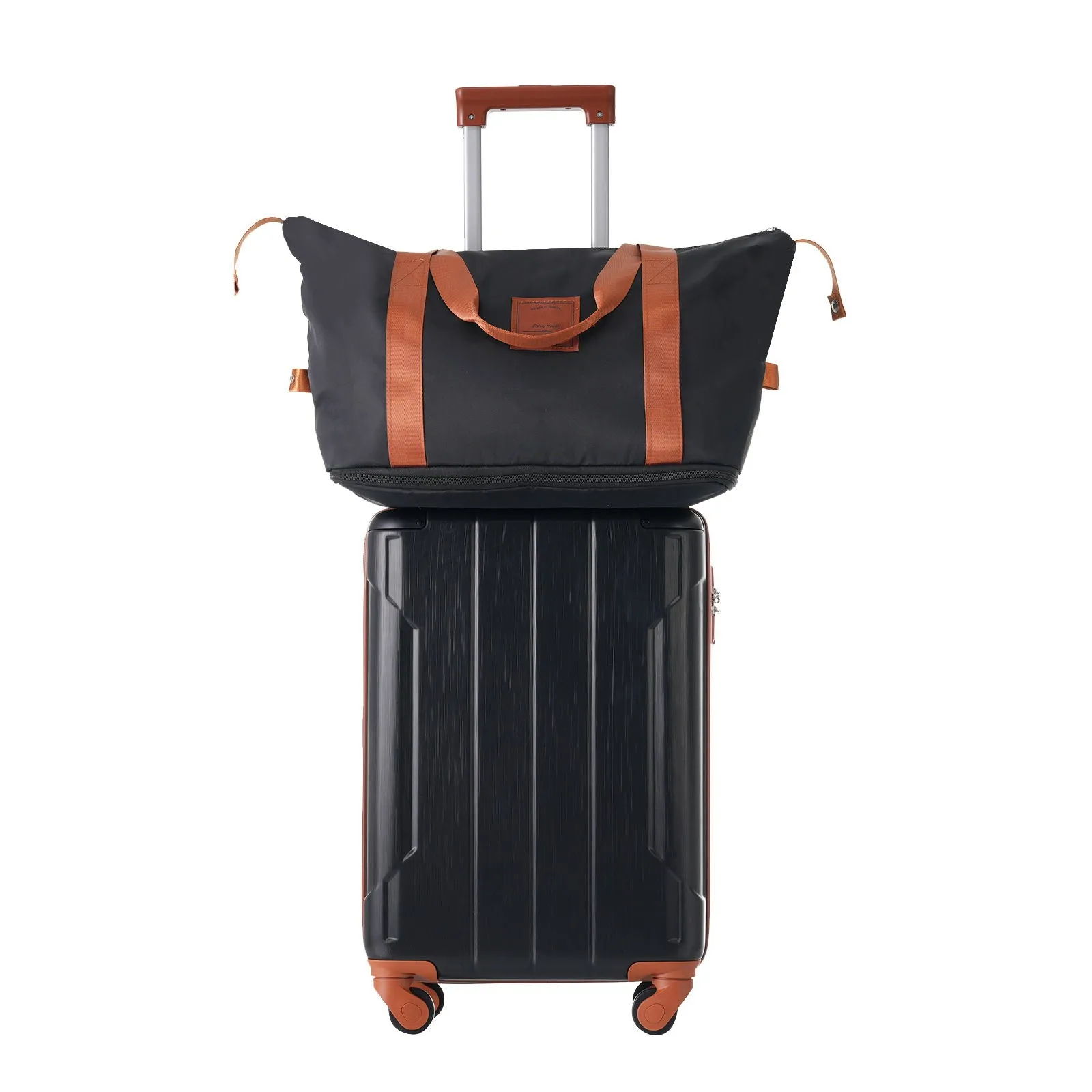 Hardshell Luggage 6 Piece Suitcase Set, Expandable Lightweight Suitcases With Wheels, Tsa Lock
