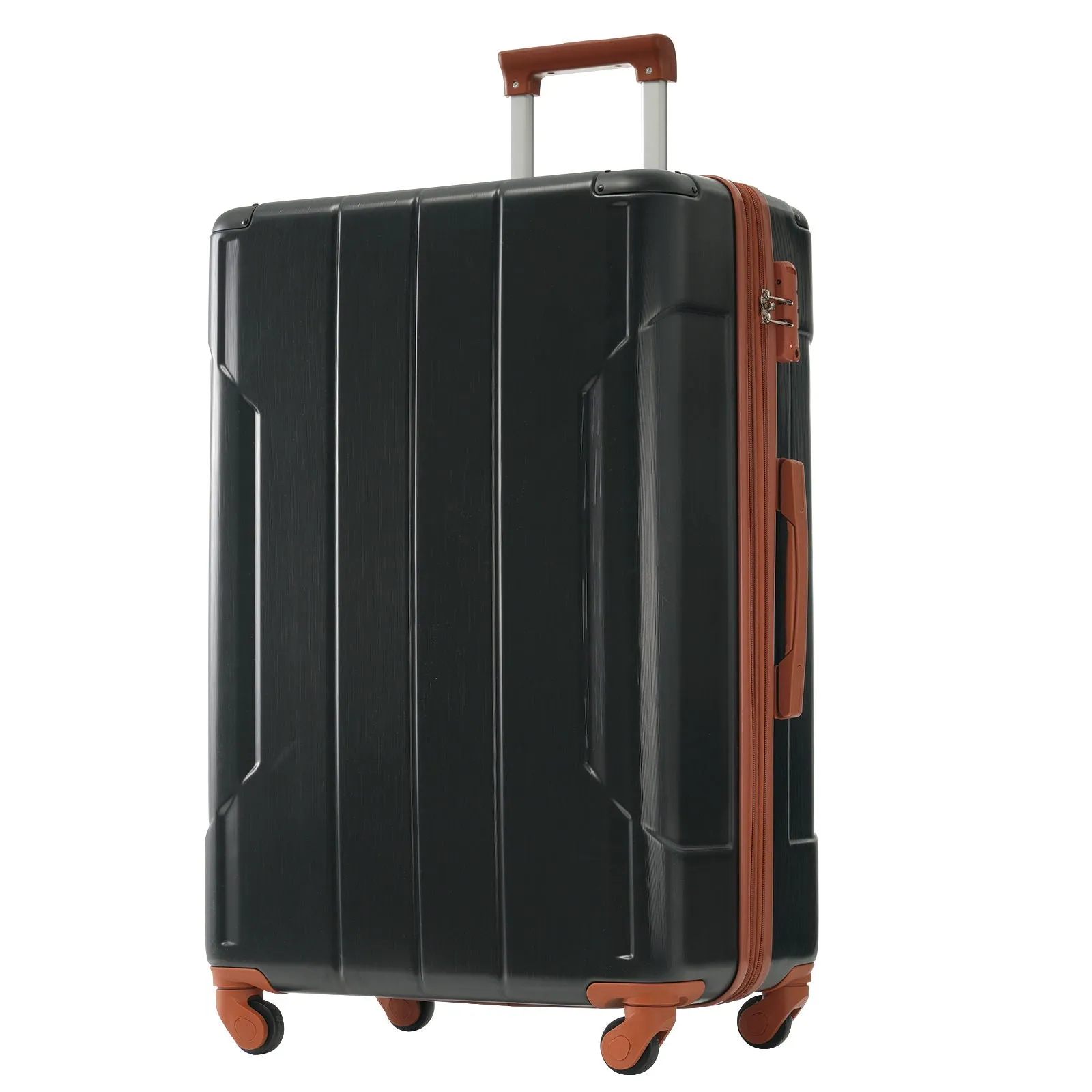 Hardshell Luggage 6 Piece Suitcase Set, Expandable Lightweight Suitcases With Wheels, Tsa Lock