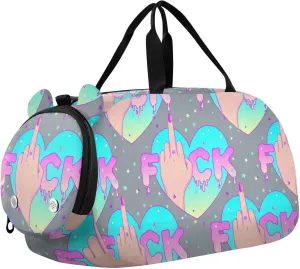 Hearts Duffel Bags for Boys Small Gym Bags for Teens Dance Bag for Girls
