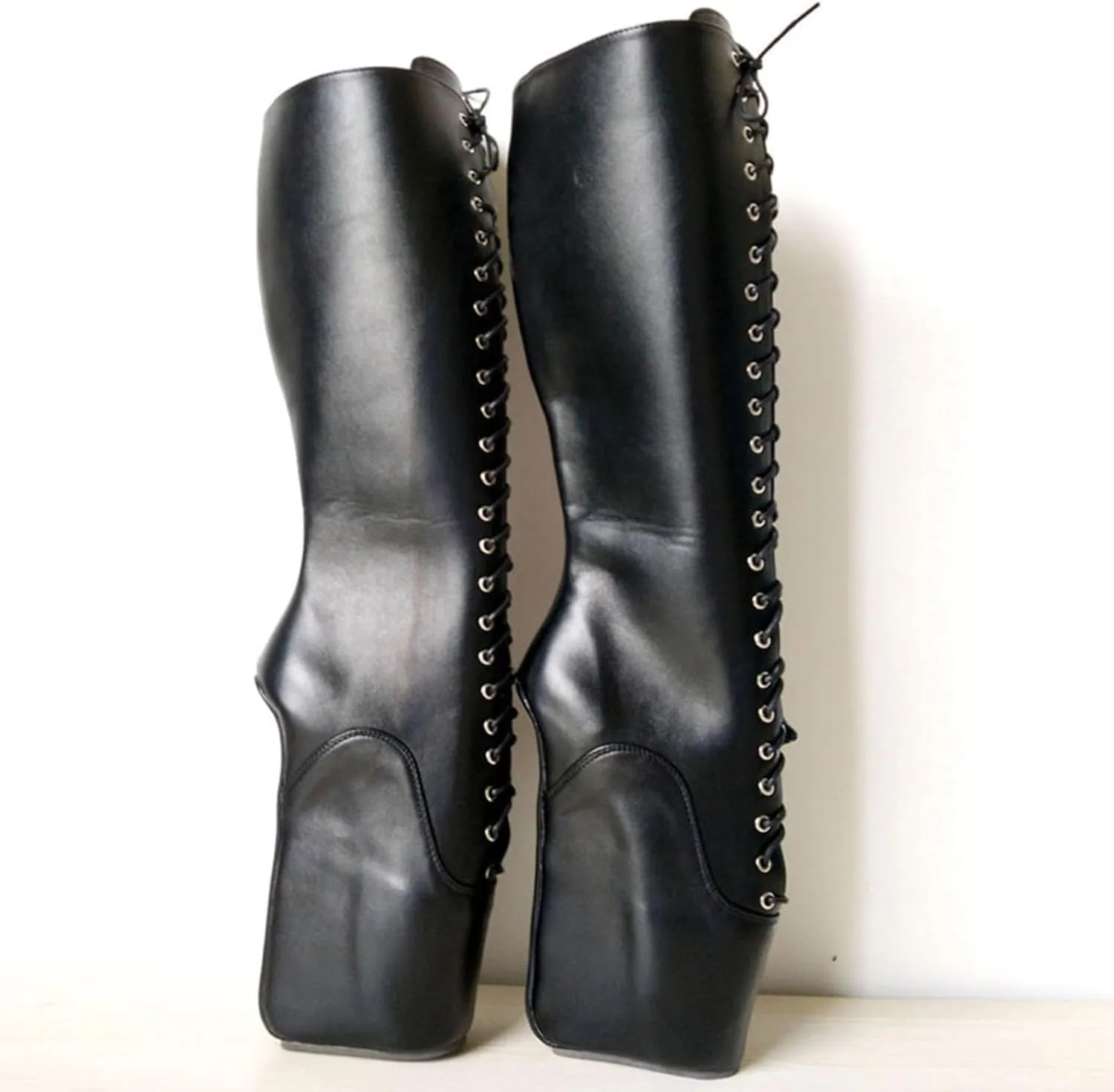 High Heels 18cm Ballet Boots Stage Performance Shoes,Matte-black-44