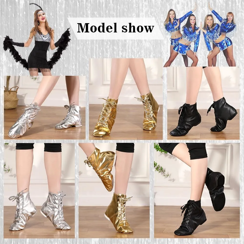 HIPPOSEUS Women Jazz Shoes Split Sole Dance Boots Ballet Dance Shoe for Men
