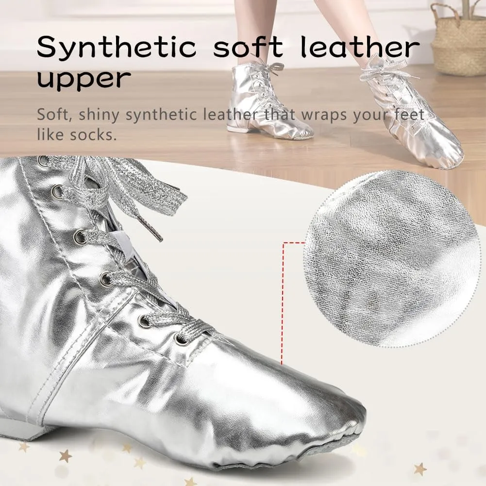 HIPPOSEUS Women Jazz Shoes Split Sole Dance Boots Ballet Dance Shoe for Men