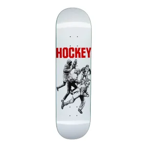 Hockey Vandals White Skateboard Deck - 8.38