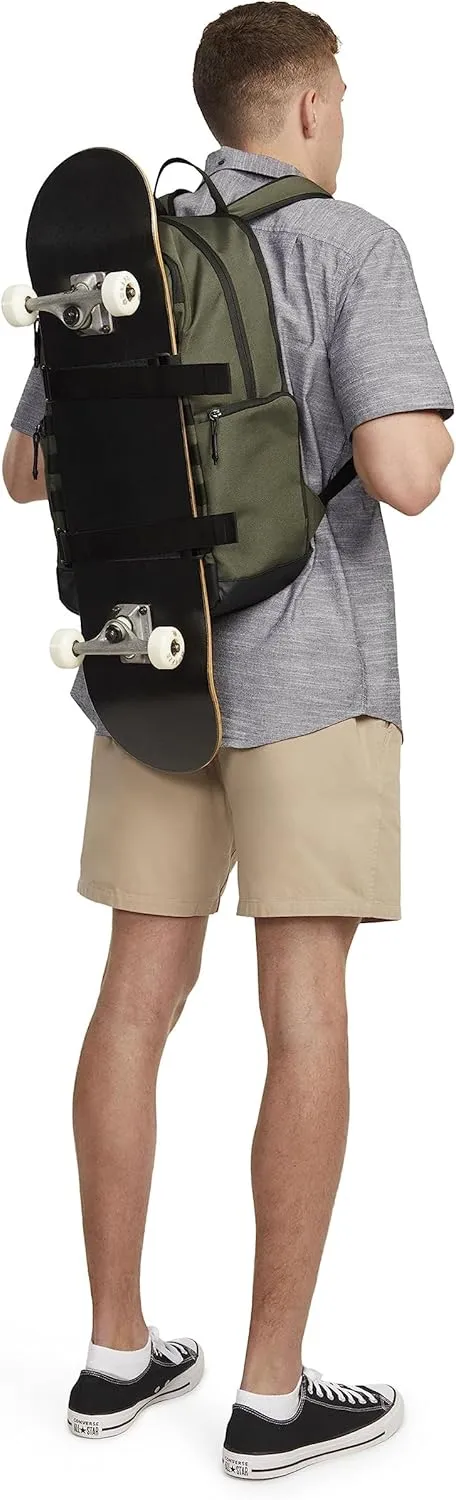 Hurley Mens Skateboard Backpack, Olive, One Size