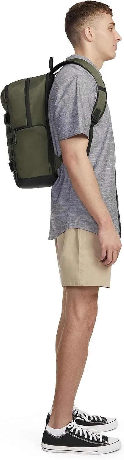 Hurley Mens Skateboard Backpack, Olive, One Size