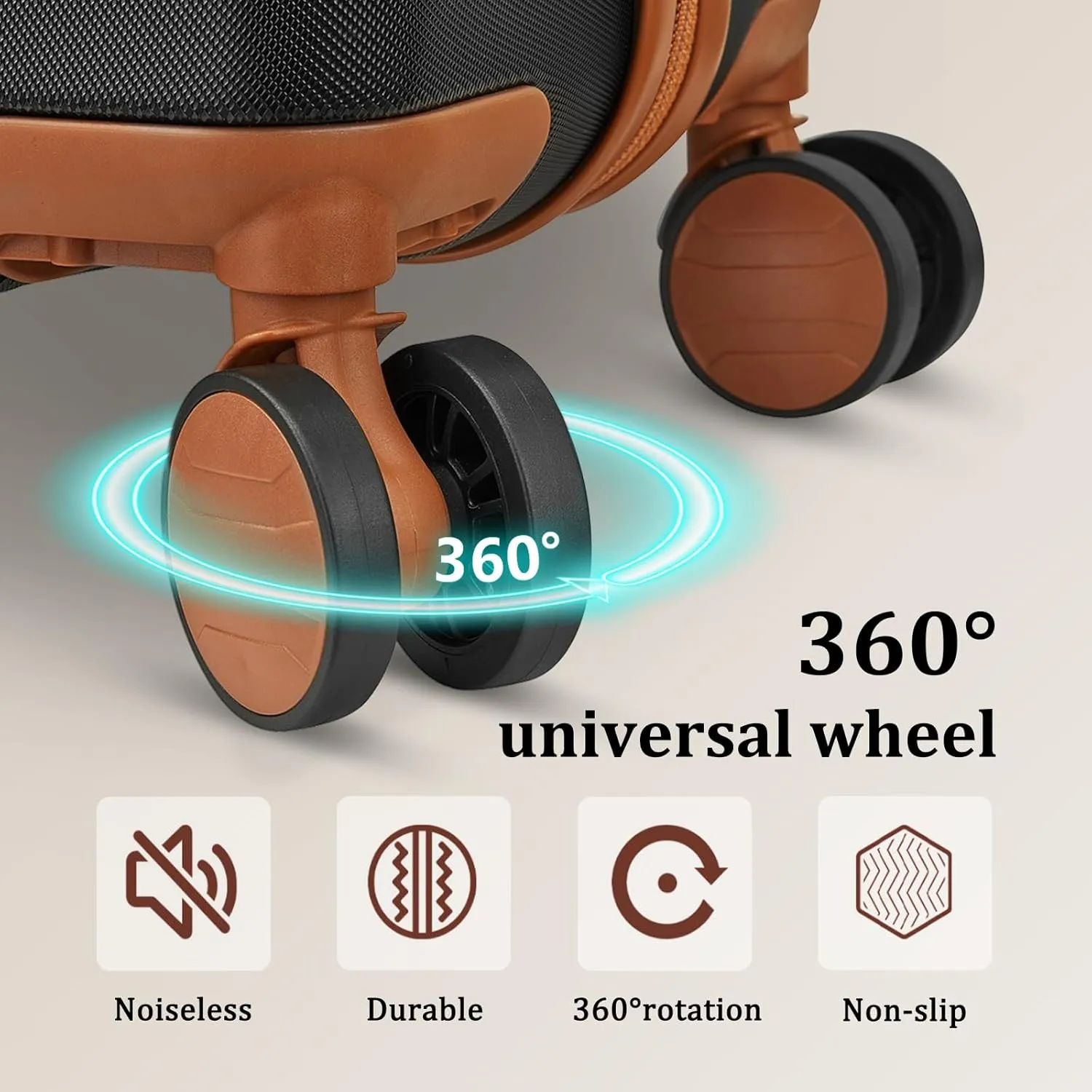 imiomo 28 IN Large Luggage, Suitcase with Spinner Wheels, Hardside 3PCS Set Lightweight Rolling Travel Luggage with TSA Lock(28"/Black)