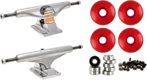 Independent 159 (8.75") Skateboard Trucks 58mm Red Wheels and Bearings Combo Package