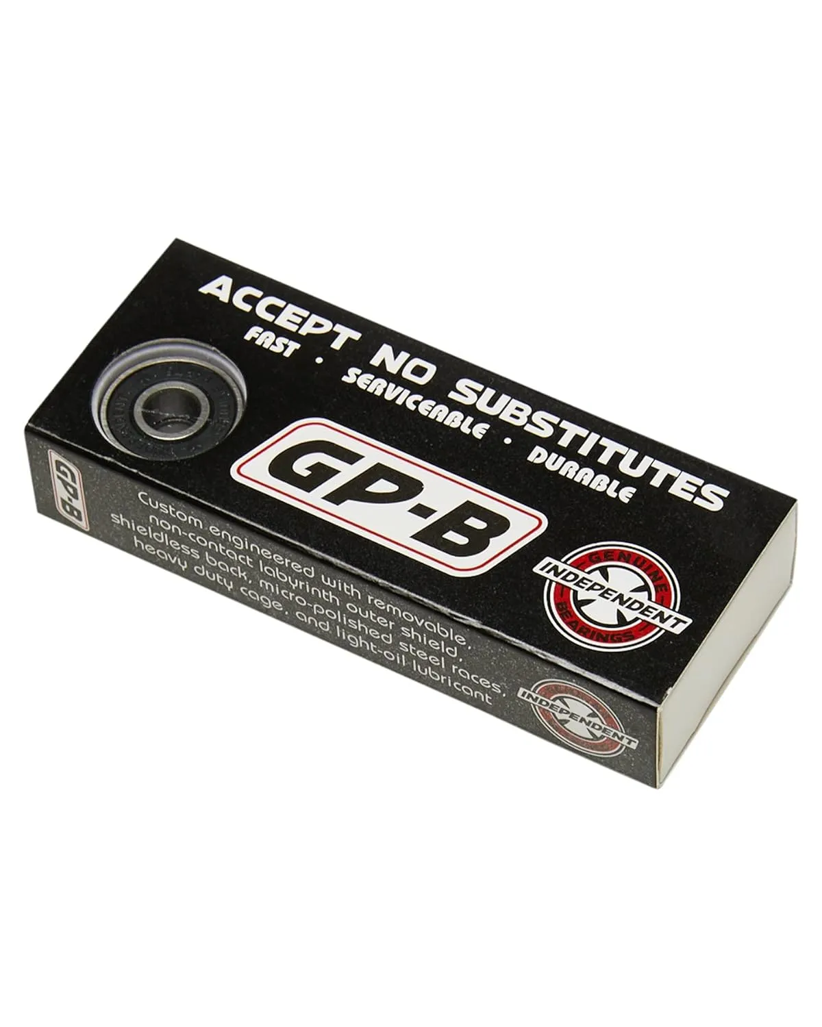 INDEPENDENT Genuine Parts GP-B Box/8 Skateboard Bearings, 1 Set